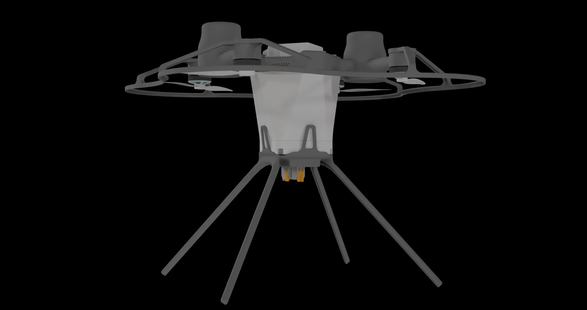 NOVA pyrotechnic legs clicked into the airframe